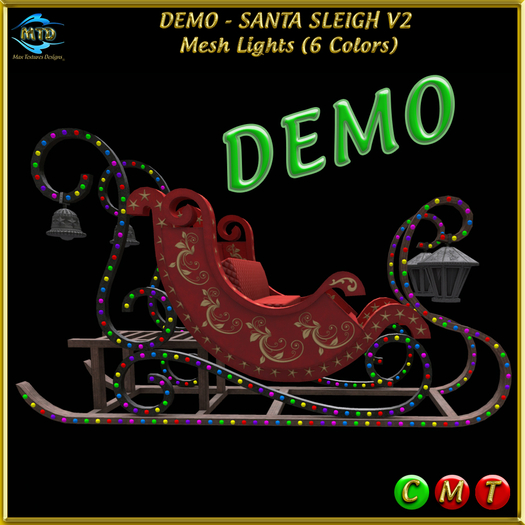 DEMO - SANTA'S SLEIGH V2 - With Mesh Lights