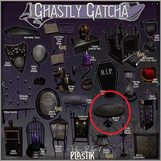 :[P]:- Occulte Table - Golden