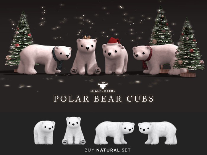 +Half-Deer+ Polar Bear Cub [Natural]
