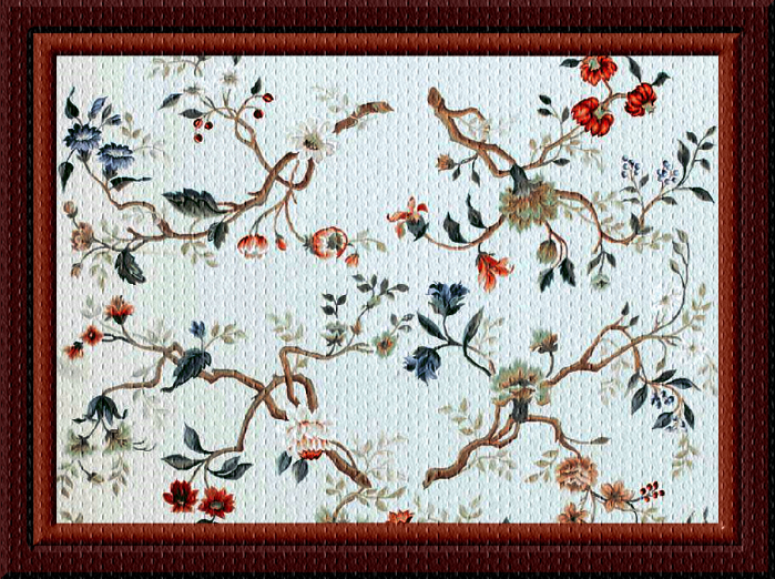 ART CHINESE CARPET BLOSSOMING BRANCHES FANTASMAGORIA BY FLAME