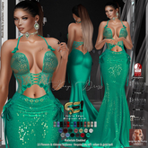 Son!a-Edge Konya Formal Mesh Dress turquoise