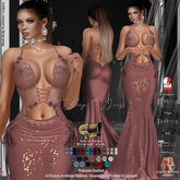 Son!a-Edge Konya Formal Mesh Dress Rose