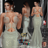 Son!a-Edge Konya Formal Mesh Dress Pearl
