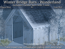 LOVE - WINTER BRIDGE BARN - WONDERLAND