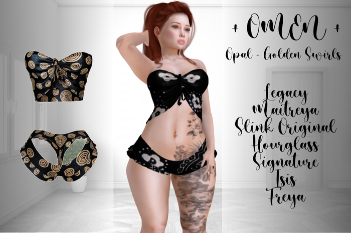 + OMEN + OPAL - GOLDEN SWIRLS