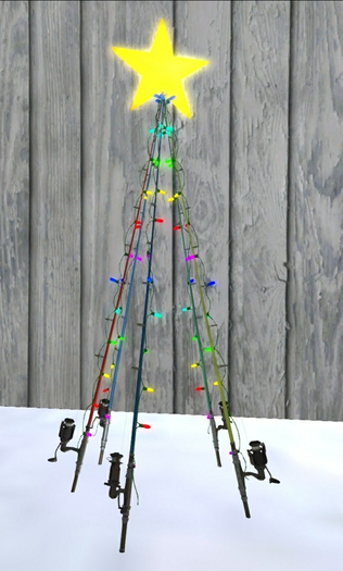 Fishing Rod Christmas Tree