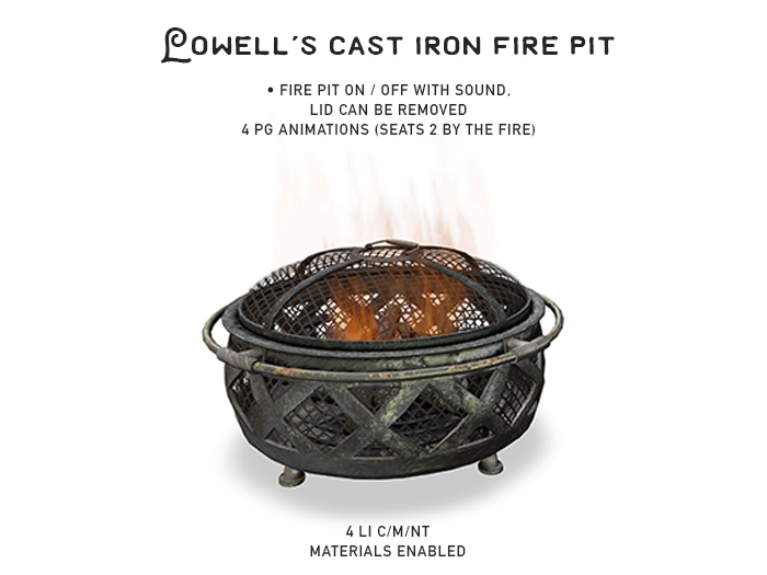 Muniick- Lowell's Cast Iron Fire Pit