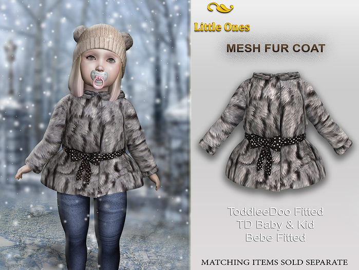~LO~ Fur Coat ~ BEBE/TDB (Fitted)