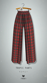 -Pixicat- Tropic Pants (TartanRed)