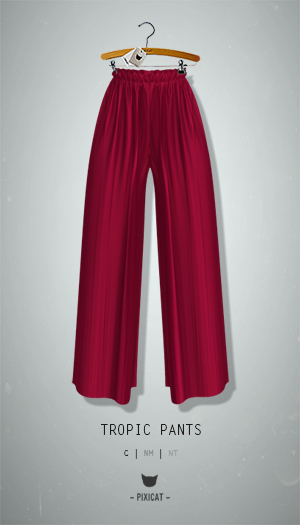 -Pixicat- Tropic Pants (Red)