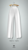 -Pixicat- Tropic Pants (White)