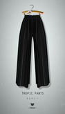 -Pixicat- Tropic Pants (SequinPinStripeBlack)