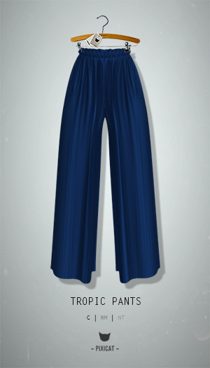 -Pixicat- Tropic Pants (DarkBlue)