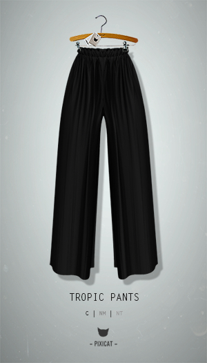 -Pixicat- Tropic Pants (Black)