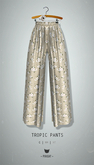 -Pixicat- Tropic Pants (FlowerBeige)