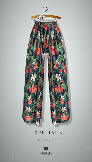 -Pixicat- Tropic Pants (FlowerTropic)