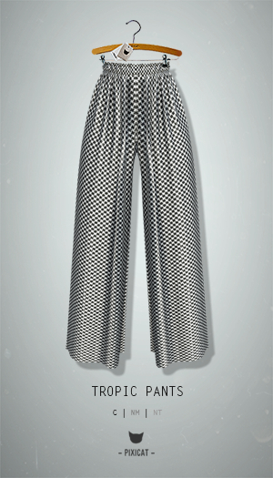 -Pixicat- Tropic Pants (HoundTooth)
