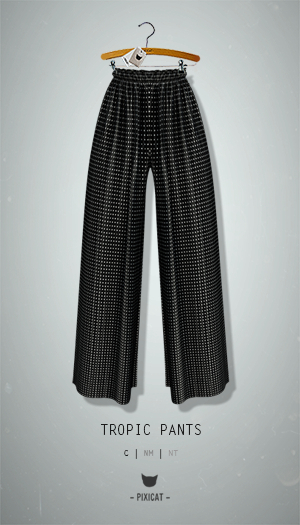 -Pixicat- Tropic Pants (DotsBlack)