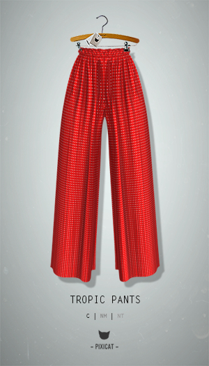 -Pixicat- Tropic Pants (DotsRed)