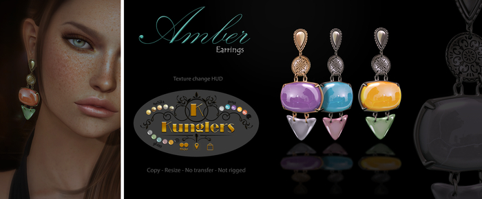 KUNGLERS - Amber earrings DEMO