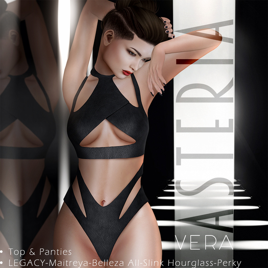 Asteria"Vera"[LEGACY/Maitreya/Belleza/HG/PERKY]Top-Black