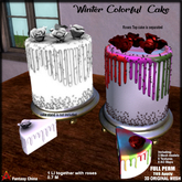 Full Perm Winter Colorful Cake