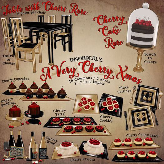 DISORDERLY. / A Very Cherry Xmas / Table / RARE