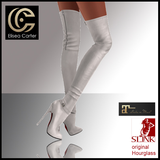 Charise White Boots "Elisea Carter"
