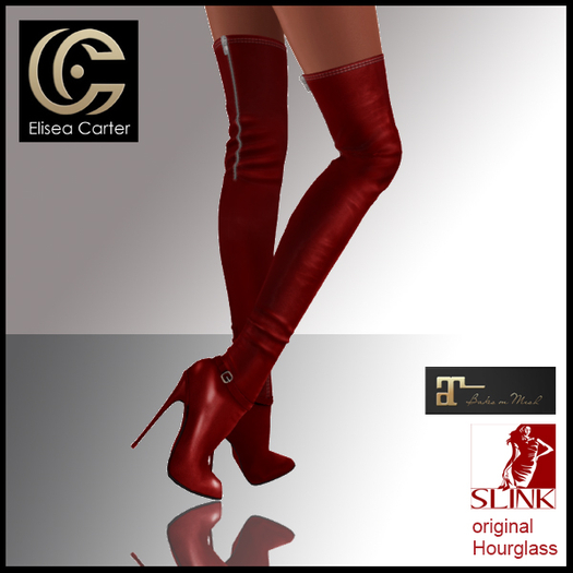 Charise Dark red Boots "Elisea Carter"