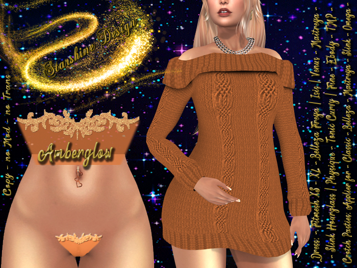~✯SD✯~ F048 Dress [Amberglow]