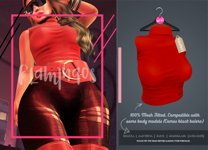 *Flamingos* - Turtle Shirt - Red