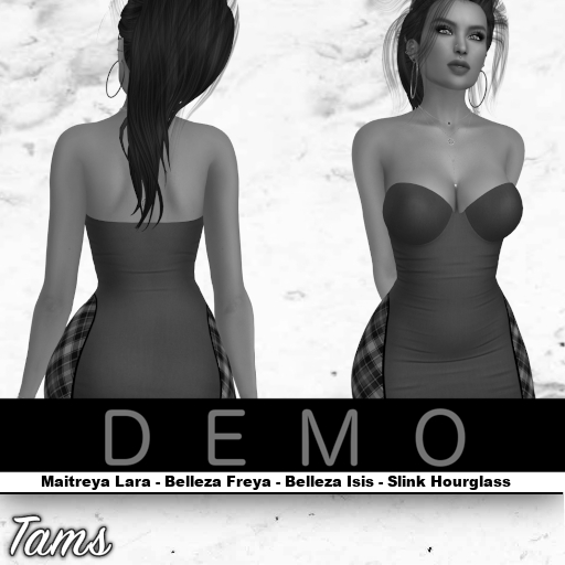 DEMO - Mini Dress with Side Inset - Cecilia