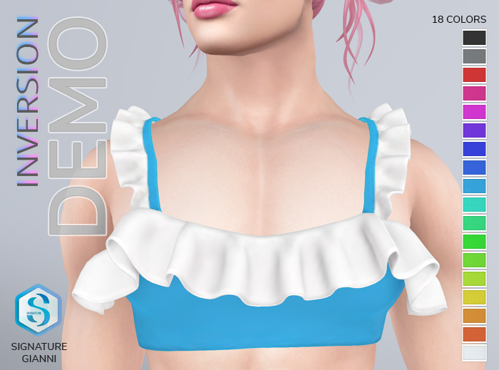 [INVERSION] Ruffle top - V2 - DEMO