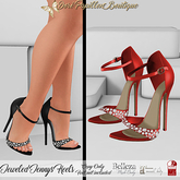 DPB Jeweled Jennys Heels - Red *Maitreya, Slinks & Bellezas*