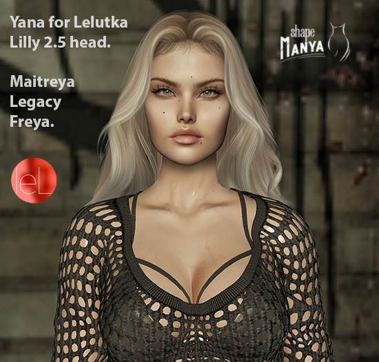 Shape Manya - Yana for Lelutka Lilly 2.5 head.