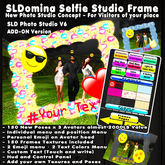 Photo Studio Pro V6 add-on 3D Selfie Studio Frame 3 Avatars 150 New Poses limitless combo 150 HQ Textures Emoticon HUD