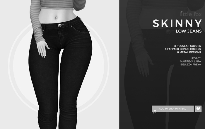 Little Fox - Skinny low jeans // DEMO