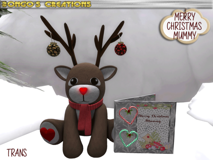BMC2024 - MERRY CHRISTMAS MUMMY - CHRISTMAS CARD & RUDOLPH
