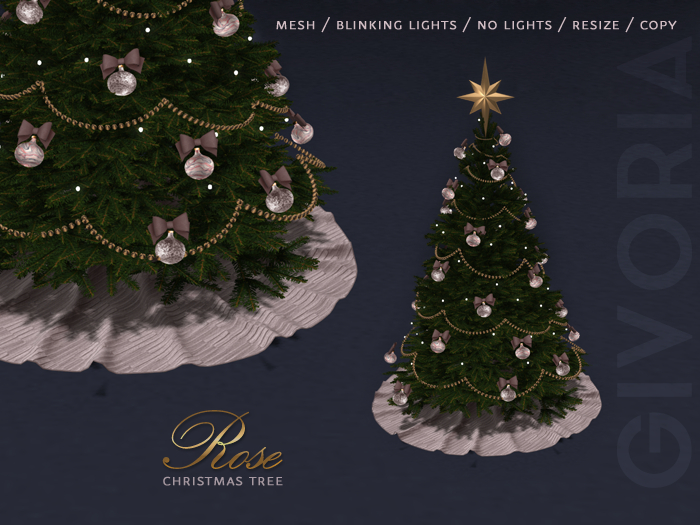 [GIVORIA] - Christmas Tree - Rose