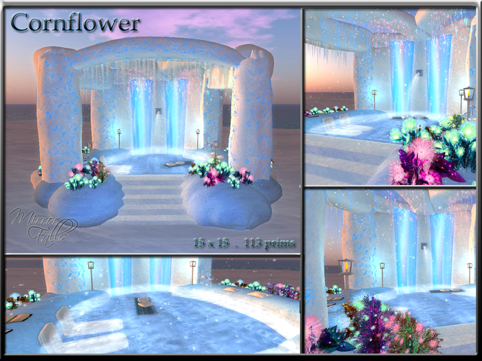 Cornflower - Cozy Ice Cave, Waterfall & Pond