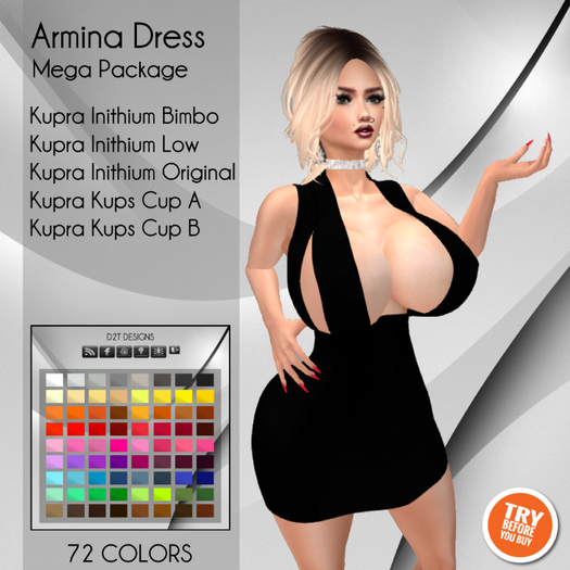 [D2T Designs] Armina Dress - Mega Pack (Unpack HUD)