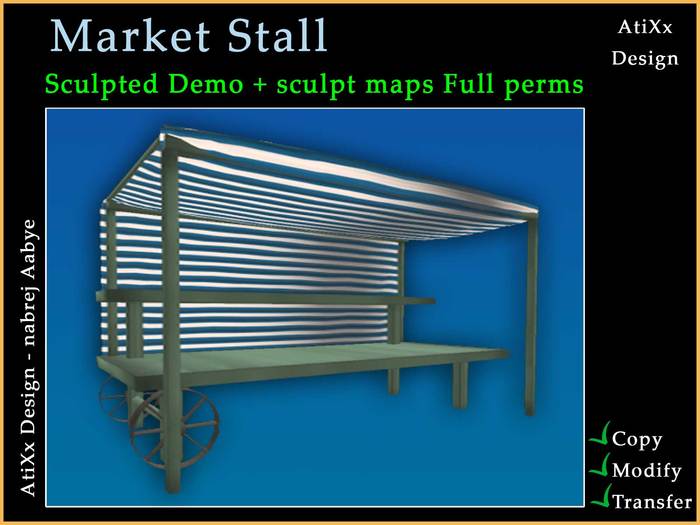 Sculpted Market Stall