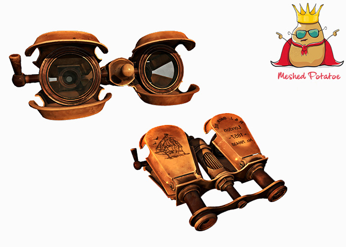Meshed Potato - 19th Century Navy Binoculars - Full Perm Mesh