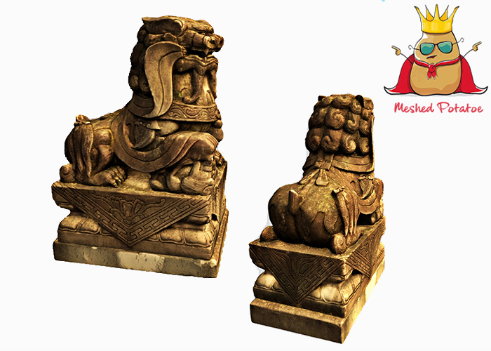 Meshed Potato - Chinese Stone Lion - Full Perm Mesh