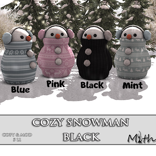 Myth - Cozy Snowman Black
