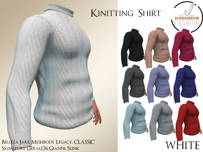Knitted Shirt White