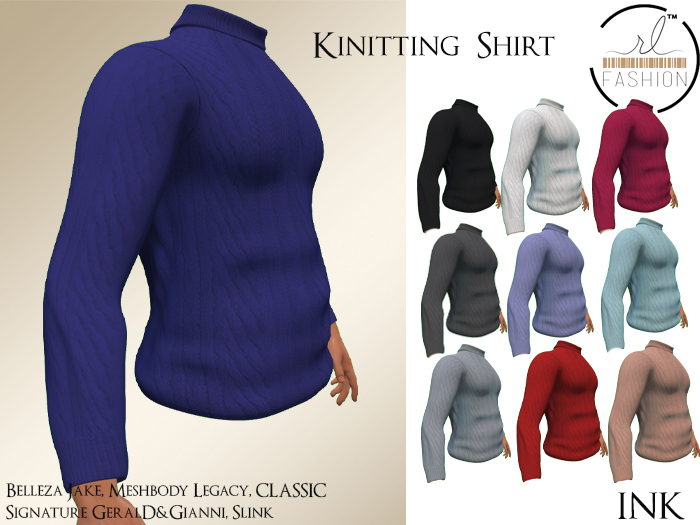 Knitted Shirt Ink