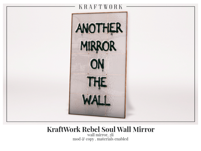 KraftWork Rebel Soul . Wall Mirror