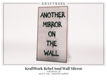 KraftWork Rebel Soul . Wall Mirror