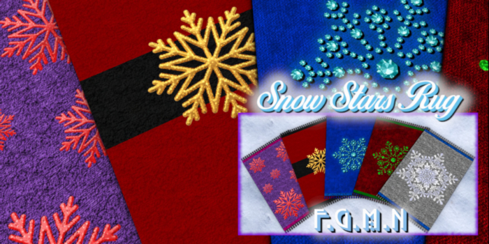F.G.M.N/Snow Stars Rug